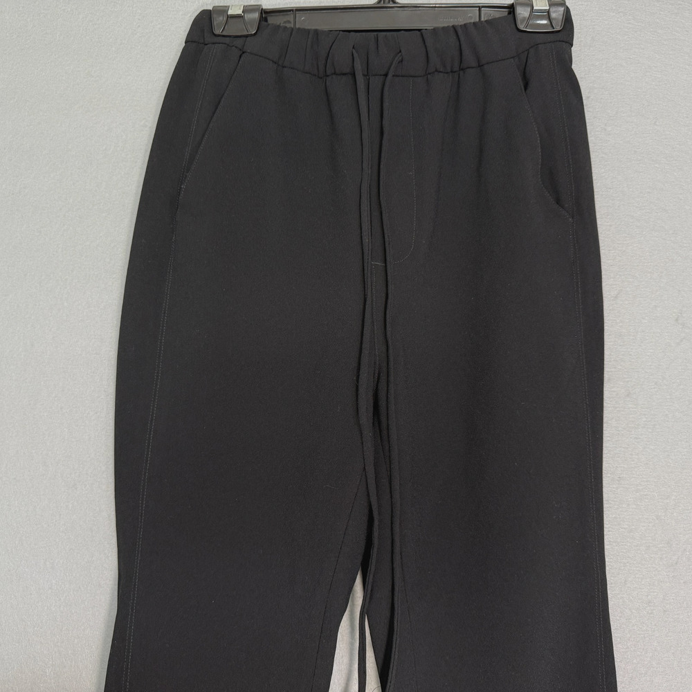 Zara Women's Black Ankle Pants Size‎ S Elastic Waist Drawstring Classic Preppy